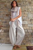 Oscar Drape Trapeze Tank White